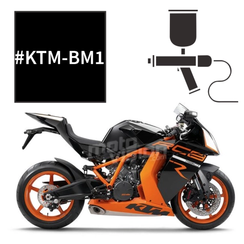 Motorcycle paint Black Mat KTM RC8 R 1190 2011-2015 - Moto Vision