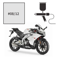 Peinture tricouche aprilia bianco glam pearl rs 50 2008-2010