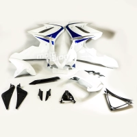 Kit de carénage en abs peint blanc pour triumph daytona 675 2006-2008