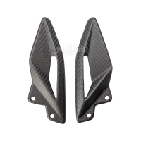 Paire de reposes pieds carbone mat triumph 765/800/1050 street triple r/s/rs  2017-2021