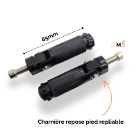 Paire de reposes pieds de remplacement repliable en aluminium  pour c.r. kalyosa