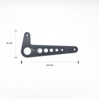 Paire de reposes pieds universels aluminium modèle b