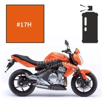 Peinture tricouche en spray kawasaki pearl wildfire orange er6n 2007