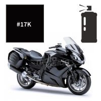 Peinture tricouche en spray kawasaki diablo black metallic gtr1400 2007-2009