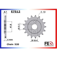 Pignon pour aprilia rs4 125 -2009 13  428