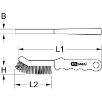 Brosse pour étrier de frein - laiton