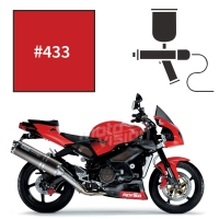 Peinture tricouche tulip red aprilia rsv tuono 125 2001-2005