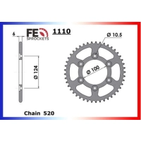 Kit chaine france équipement, ducati 888 strada sp 888s 1993/1994 chaine 520 xw'ring ultra renforcee avec attache a river.