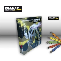 Kit chaine france equipement honda cb500f 2013-2021 chaine 520 o'ring renforcée 15x41 rk520fezo