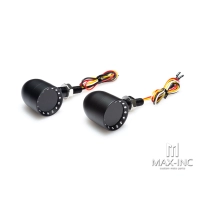 Paire de clignotants arrière bobber noire feu stop + position + clignotants