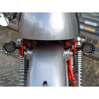 Paire de clignotants arrière bobber noire feu stop + position + clignotants