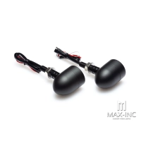 Paire de clignotants arrière bobber noire feu stop + position + clignotants