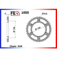 Kit chaine france equipement honda cb500f/x 2013-2021 rx'ring super renforcee 15x41 rk520fex