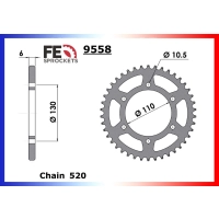 Kit chaine acier france equipement honda 125 xlv varadero 2001/2016 14x44 rk520gxw chaine 520 xw'ring ultra renforcee