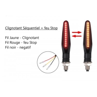 Paire de clignotants séquentiels universels + veilleuse à led + stop