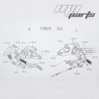 Commandes reculées mv parts yamaha r3/r25 2016-