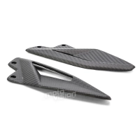 Paire de reposes pieds carbone mat triumph 765/800/1050 street triple r/s/rs  2017-2021