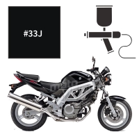 Peinture suzuki pearl novelty black gsxr sv 650 s & n 2003-2004