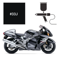 Peinture suzuki pearl novelty black gsx-r 1300 hayabusa 2001-2003