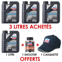 Lot liqui moly semi synthèse 10w40 street 3 litres + 1 litre offert 