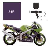 Peinture kawasaki violet royal zx6r 1998