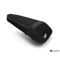 Couvre selle diamond edition passager luimoto yamaha r6 (17-18) coutures rouge