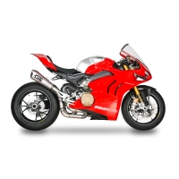 Demi ligne spark ducati panigale v4r / v4 2018-2019 modèle konix / finition titane