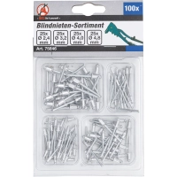 Assortiment de rivets pop bgs| ø 2,4 - 4,8 mm | 100 pièces