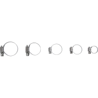 Assortiment de colliers de serrage bgs| inoxydable | ø 16 - 38 mm | 26 pièces