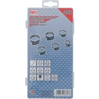 Assortiment de colliers de serrage bgs| inoxydable | ø 16 - 38 mm | 26 pièces