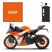 Peinture en spray adrenaline orange pearl ktm rc 125 2014-2019