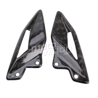 Paire de reposes pieds carbone triumph 765/800/1050 street triple r/s/rs 2017-..