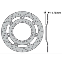 Disque de frein avant flottant type rond fe.fl84501