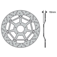 Disque de frein avant flottant type rond fe.fl81502