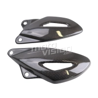 Paire de reposes pieds carbone triumph street triple 2007-2012