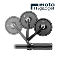 Rétroviseur mo.view classic 110 pivot flip 22mm/1" - motogadget