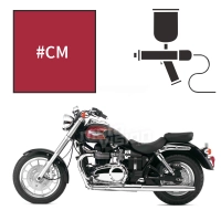 Peinture triumph tornado red bonneville t100 2006-2008