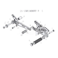 Commandes reculées mv parts honda cbr1000rr 2020 left