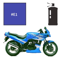 Peinture tricouche en spray kawasaki candy lightning blue gpz 500 2000-2001