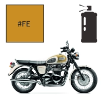 Peinture en spray triumph scorched yellow bonneville t100 2005