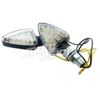 Paire de clignotants led triangulaire "grand" 18 leds