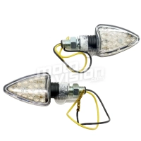 Paire de clignotants led triangulaire "grand" 18 leds