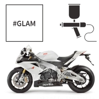 Peinture tricouche aprilia bianco glam pearl rsv4 r 2010-2013