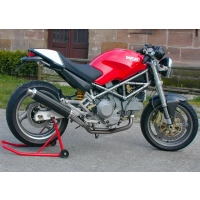 Echappement spark ducati monster 600/900 1993-2001 modèle rond / finition carbone / la paire / position basse,