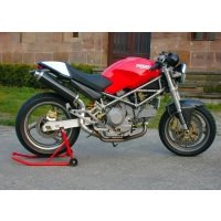 Echappement spark ducati monster 600/900 1993-2001 modèle rond / finition carbone / la paire / position haute