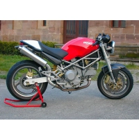 Echappement spark ducati monster 600/900 1993-2001 modèle rond / finition carbone / la paire / position haute