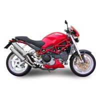 Echappement spark ducati monster s4 rs 2006-2008 modèle rond / finition carbone / la paire