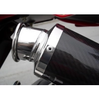 Echappement spark ducati monster s4 rs 2006-2008 modèle rond / finition carbone / la paire