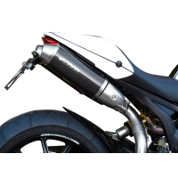 Echappement spark ducati monster 1100 2009- modèle rond / finition inox / la paire / position haute