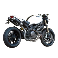 Echappement spark ducati monster 1100 2009- modèle rond / finition inox / la paire / position haute